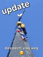 Burgwerd – update: da’s pech, vlag weg.....
