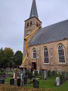 2025 Nijland – Verrotte wijzerplaatkasten toren Nicolaaskerk